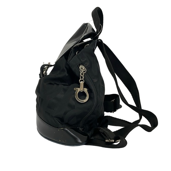 Salvatore Ferragamo Gancini Backpack DW-216772 Nylon Patent Leather main image 8